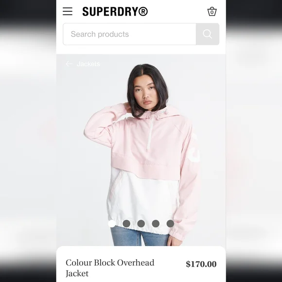 Colour Block Overhead Jacket - Picture 5 of 5